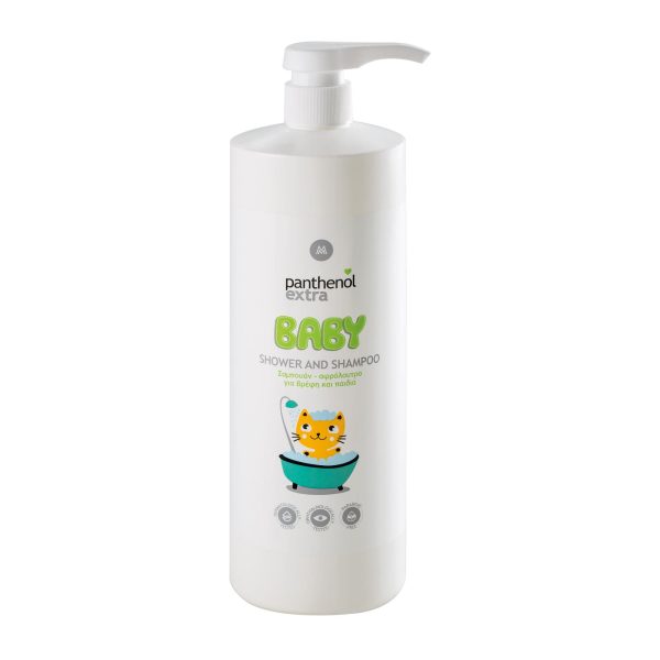 MEDISEI Panthenol Extra ​Baby 2 in 1 Shampoo & Bath Βρεφικό Σαμπουάν - Αφρόλουτρο 1lt