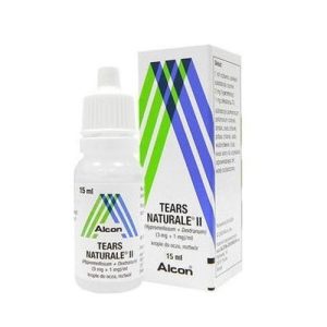 Alcon Tears Naturale II Οφθαλμικές Σταγόνες σε Διάλυμα 15ml, Οφθαλμολογικές Σταγόνες για Ερεθισμένα Μάτια & Ξηροφθαλμία