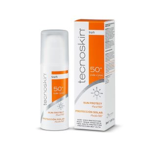 Tecnoskin Sun Protect Fluid SPF50+ Αντηλιακή Gel Κρέμα Προσώπου για Λιπαρές & Ακνεϊκές Επιδερμίδες, 50ml