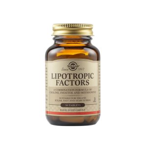 Solgar Lipotropic Factors Συμπλήρωμα Διατροφής για Διάσπαση Λίπους 50 Ταμπλέτες