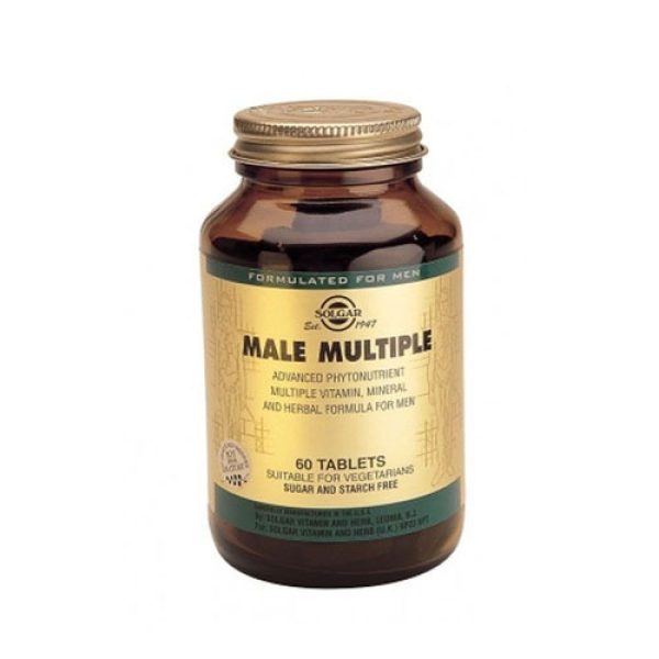 Solgar Male Multiple - Πολυβιταμινούχο Συμπλήρωμα Διατροφής Για Άνδρες, 60 ταμπλέτες