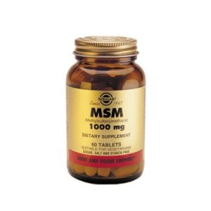 Solgar MSM Συμπλήρωμα για την Υγεία των Αρθρώσεων 1000mg, 60 ταμπλέτες