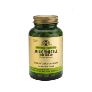 Solgar Milk Thistle Herb Extract, Συμπλήρωμα Διατροφής Γαϊδουράγκαθου για την Προστασία του Ήπατος, 60 veg. caps