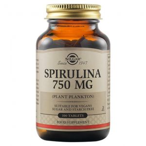 Solgar Spirulina 750mg 80 κάψουλες