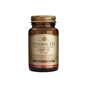 Solgar Vitamin D3 2200 Iu 50 Vegetarian Tabs, Οστά - Δόντια - Ενίσχυση Ανοσοποιητικού, 50 φυτικές κάψουλες