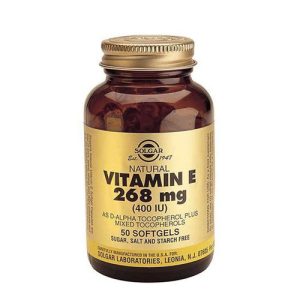 Solgar Vitamin E Συμπλήρωμα Διατροφής Φυσικής Πηγής Βιταμίνη Ε Πλούσια σε Αντιοξειδωτικά, 50 caps