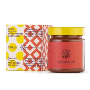 Symbeeosis Greek Organic Honey Product & Propolis 280gr, Ελληνικό Βιολογικό Μέλι με Ξηρό Εκχύλισμα Πρόπολης για Ενίσχυση του Ανοσοποιητικού