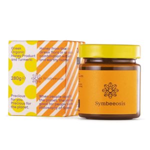 Symbeeosis Greek Organic Honey Product & Turmeric 280gr, Ελληνικό Βιολογικό Μέλι με Κουρκουμά με Αντιοξειδωτική & Αντιφλεγμονώδη Δράση