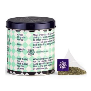 Symbeeosis Greek Organic Mint 19.5gr, Ελληνική Βιολογική Μέντα για Ευεξία & Καλή Πέψη
