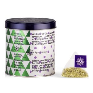 Symbeeosis Greek Organic Mountain Tea & Lavender 19.5gr, Βιολογικό Τσάι του Βουνού & Λεβάντα για Καταπολέμηση του Άγχους & Ήρεμο 'Υπνο
