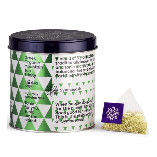 Symbeeosis Greek Organic Mountain Tea Trinity 19.5gr, Βιολογικό Τσάι του Βουνού για Ενίσχυση της Μνήμης & του Ανοσοποιητικού
