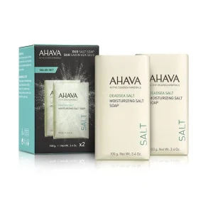 AHAVA KIT DUO DOUBLE MOISTURIZING SALT SOAP 100 gr