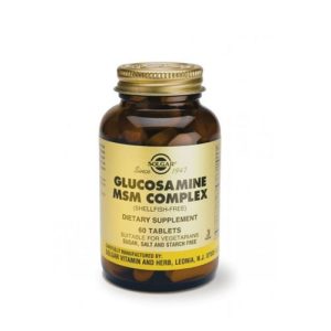 Solgar Glucosamine MSM Complex Shellfish Free Συμπλήρωμα για την Υγεία των Αρθρώσεων 60 ταμπλέτες