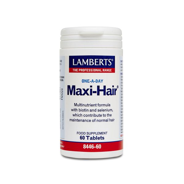 Lamberts Maxi Hair, Φόρμουλα κατά της Τριχόπτωσης & Ενδυνάμωσης των Μαλλιών, 60tabs