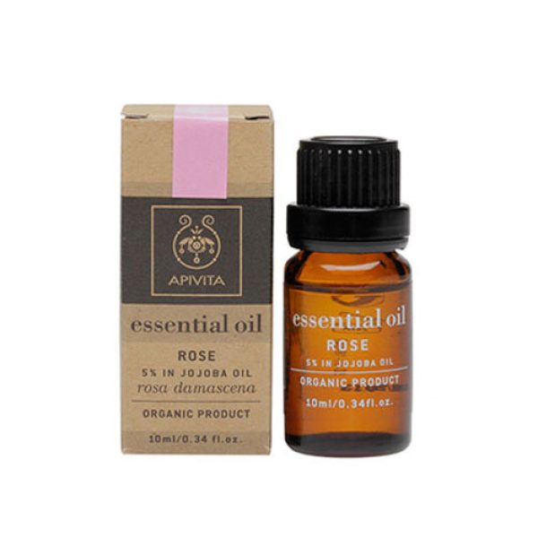 Apivita Essential Oil Rose 10ml, Αιθέριο Έλαιο Τριαντάφυλλο