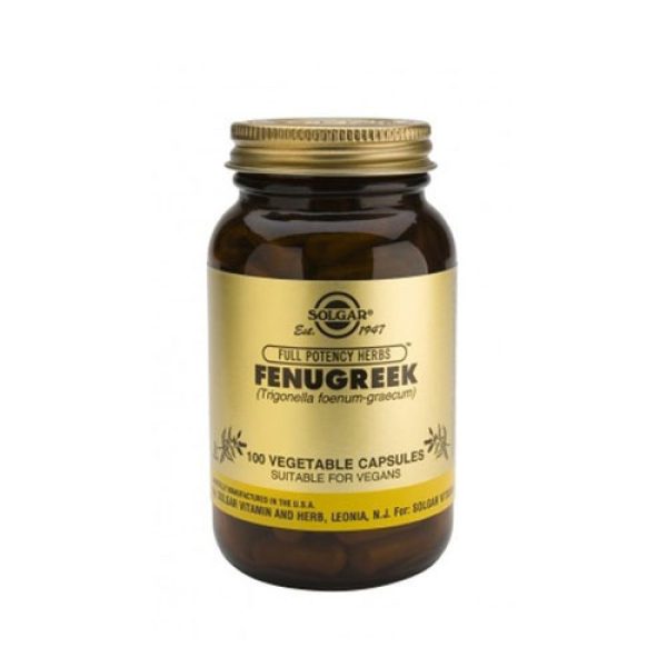 SOLGAR Fenugreek, με Εκχύλισμα & Σπόρους Τριγωνέλλας για Μείωση Χοληστερίνης & τον Έλεγχο των Επιπέδων Σακχάρου στο Αίμα, 100 Φυτικές Κάψουλες