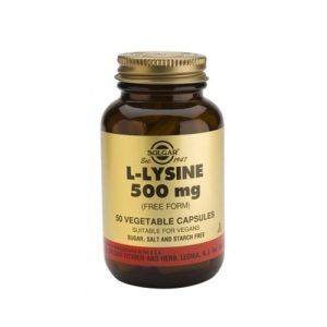 Solgar L-Lysine 500mg, για Πρόληψη & Επιτάχυνση Χρόνου Ανάρρωσης του Απλού Έρπη, 50tabs