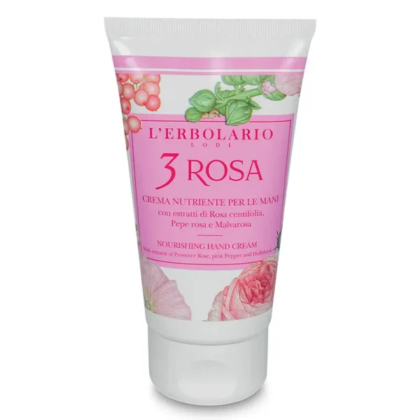 L' ERBOLARIO 3 ROSA CREMA MANI NUTRIENTE (ΕΝΥΔΑΤΙΚΗ ΚΡΕΜΑ ΧΕΡ) 75 ml