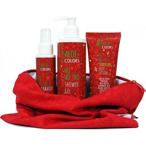 Aloe+ Colors Ho Ho...Ho! Christmas Bag με Ho...Ho Shower Gel 250ml & Hair & Body Mist 100ml & Sparkling Body Lotion100ml