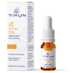 Tikun DAY TIME 5% (CBD & CBG) Έλαιο Κάνναβης σε Σταγόνες 10ml
